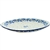 Polish Pottery 17" Oval Serving Platter. Hand made in Poland and artist initialed.