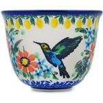 Polish Pottery 3 oz. Tumbler. Hand made in Poland. Pattern U3357 designed by Teresa Liana.