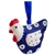 Polish Pottery 3" Christmas Ball Ornament. Hand made in Poland.