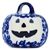 Polish Pottery 2" Pumpkin Ornament. Hand made in Poland.