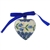 Polish Pottery 3" Ornament Heart. Hand made in Poland.