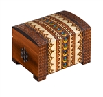 Polish Wooden Chest Box With Lock