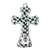 Polish Pottery 3" Cross. Hand made in Poland and artist initialed.