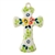 Polish Pottery 3" Cross. Hand made in Poland and artist initialed.