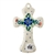 Polish Pottery 3" Cross. Hand made in Poland and artist initialed.