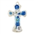 Polish Pottery 3" Cross. Hand made in Poland. Pattern U4791 designed by Teresa Liana.