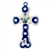 Polish Pottery 5" Cross. Hand made in Poland and artist initialed.