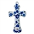 Polish Pottery 5" Cross. Hand made in Poland and artist initialed.