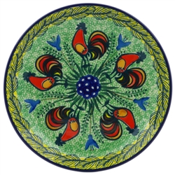 Polish Pottery 8" Dessert Plate. Hand made in Poland. Pattern U2663 designed by Monika Kuczynska.