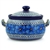 Polish Pottery 11" Soup Tureen. Hand made in Poland. Pattern U408C designed by Jacek Chyla.