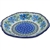 Polish Pottery 7" Scalloped Bowl. Hand made in Poland and artist initialed.