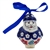 Polish Pottery 4" Santa Claus Ornament. Hand made in Poland.