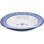 Polish Pottery 9.5" Soup / Pasta Plate. Hand made in Poland. Pattern U4873 designed by Maria Starzyk.