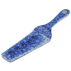 Polish Pottery 10" Pie and Cake Server. Hand made in Poland. Pattern U3639 designed by Maria Starzyk.