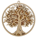 Tree Amber Suncatcher And Magnet  4.25"