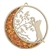 Birds with Cat Amber Suncatcher And Magnet  4.25"