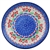 Polish Pottery 8" Dessert Plate. Hand made in Poland and artist initialed.