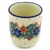 Polish Pottery 4 oz. Tumbler. Hand made in Poland and artist initialed.