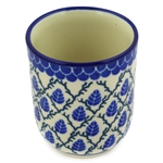 Polish Pottery 4 oz. Tumbler. Hand made in Poland and artist initialed.