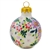 Polish Pottery 2.5" Christmas Ball Ornament. Hand made in Poland