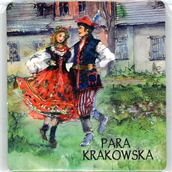 Folk Magnet Krakow Couple 2.75"