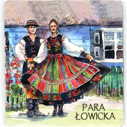 Folk Magnet Lowicz Couple 2.75"