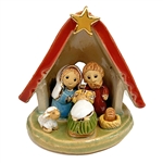 Artistic Ceramic Nativity 2" Tall