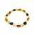 Multi Color Amber Small Stretch Oval Beads Bracelet