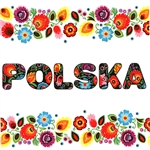 Polish Folk Art Luncheon Napkins (package of 20) 'Lowicz Polska'