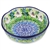 Polish Pottery 6" fluted Bowl. Hand made in Poland. Pattern U4977 designed by Teresa Liana.