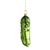 Pickle Glass Ornament Measuring 4.5". Made in Poland