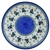 Polish Pottery 10" Dinner Plate. Hand made in Poland. Pattern U9969 designed by Ewa Karbownik.