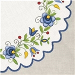 Polish Folk Art Luncheon Napkins (package of 20)  Zukowski Embroidery Folk I