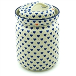 Polish Pottery 3 Liter Pickle Crock. Hand made in Poland and artist initialed.