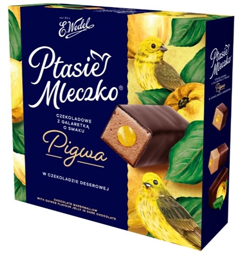 ミルクパステリアス Ptasie Mleczko: Bird's Milk With Quince Jelly And Dark Chocolate
