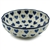 Polish Pottery 4.5" Fluted Bowl. Hand made in Poland and artist initialed.