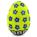 Polish Pottery 2" Egg figurine. Hand made in Poland.