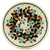 Polish Pottery 4" Plate. Hand made in Poland and artist initialed.