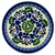 Polish Pottery 6" Bread & Butter Plate. Hand made in Poland and artist initialed.