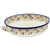 Polish Pottery 10" Round Baker with Handles. Hand made in Poland. Pattern U4786 designed by Teresa Liana.