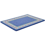 Polish Pottery 15" Cookie Sheet. Hand made in Poland and artist initialed.