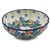 Polish Pottery 4.5" Fluted Bowl. Hand made in Poland and artist initialed.