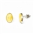 Custard Amber Oval Earrings 0.5"