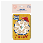 Polish Pierogi On A Boleslawiec Plate Magnet