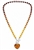 20" Multi Color Amber Beaded Heart Necklace
