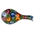 Lowicz Folk Design Spoon Rest: Black 8.25"