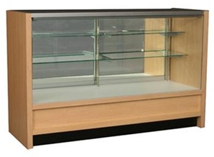 Bold Full Vision Wood Display Cases