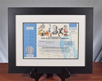 The Walt Disney Company Stock Certificate