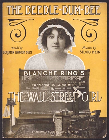 1911 The Wall Street Girl Sheet Music