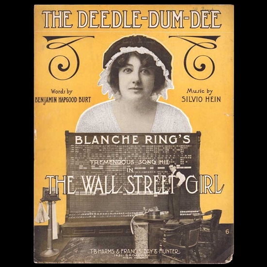 1911 The Wall Street Girl Sheet Music